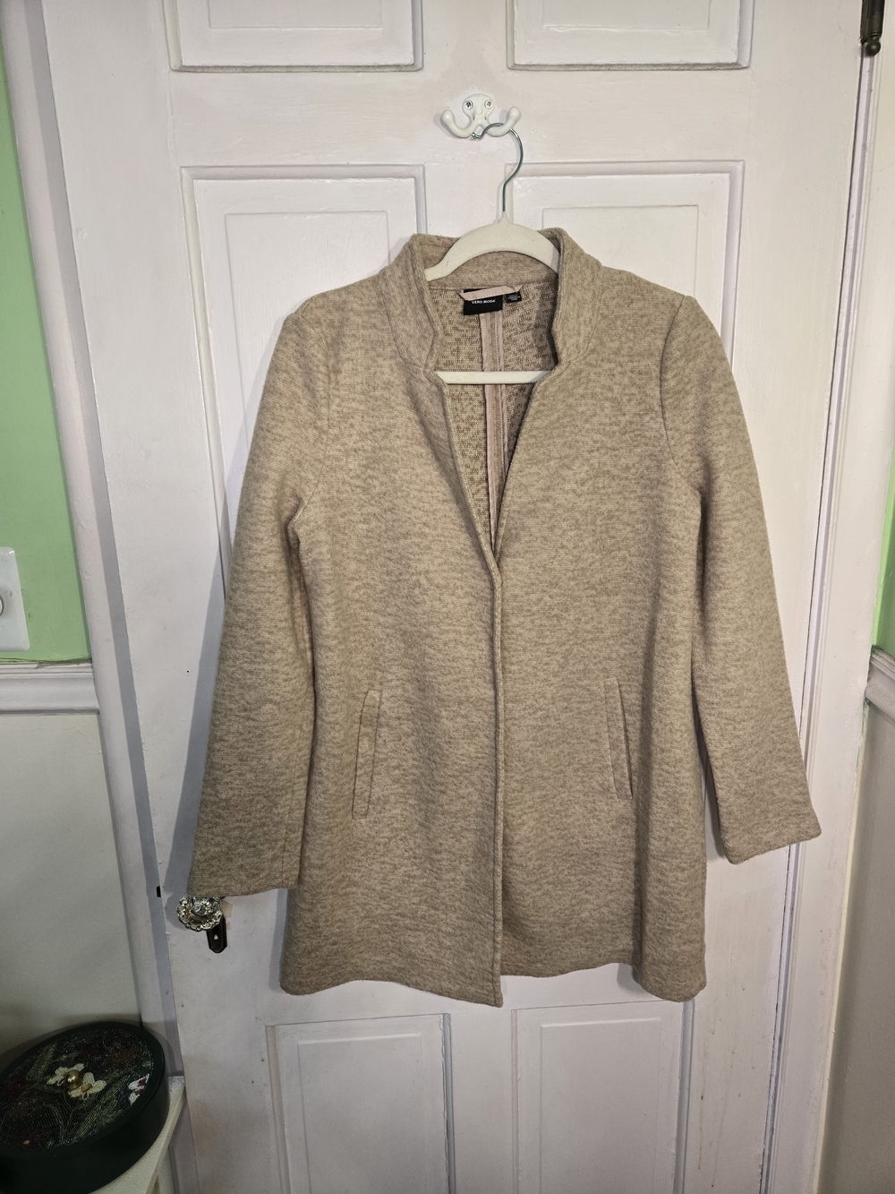 Vero Moda Beige Open-Front Cardigan Size S